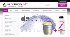 Desktop Screenshot of kadernickysvet.cz